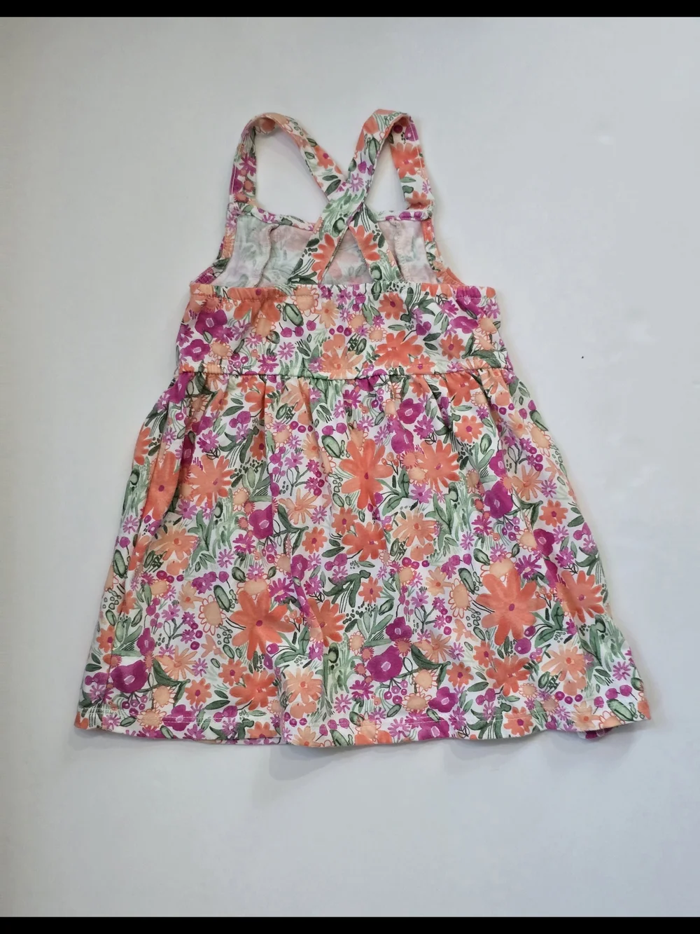 Carter's Orange, Pink & Green Floral Sundress